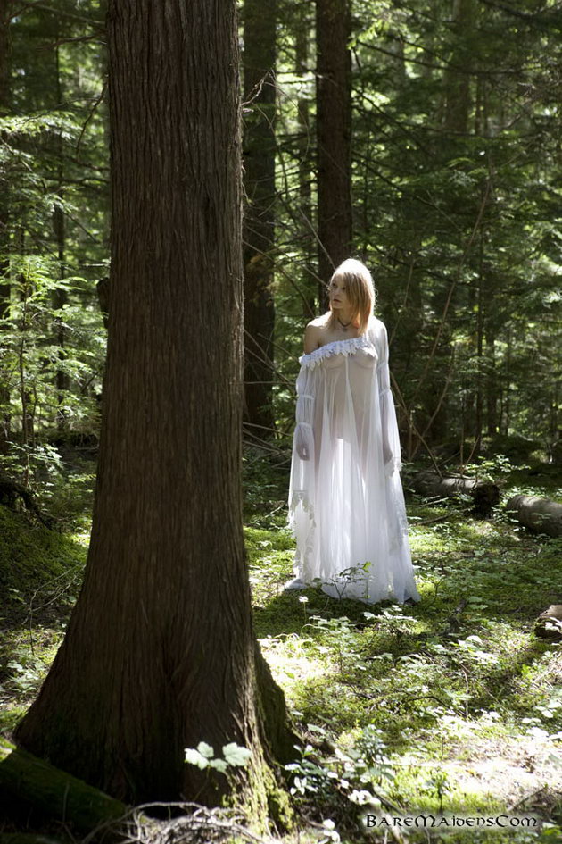 Medieval Nudity, white-lingerie-forest-01.jpg