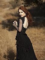 Fantasy Girl, redhead-loose-vintage-dress-01